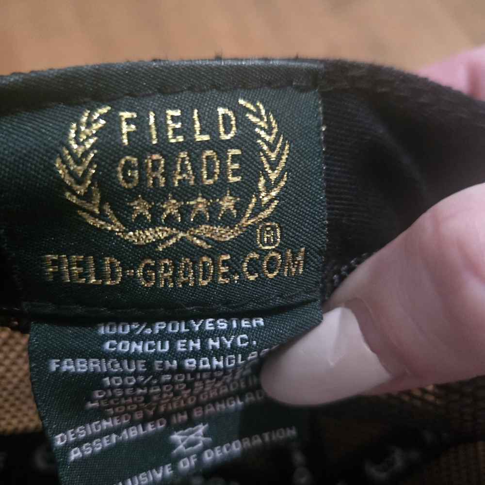 Field-Grade Black Embroidered Statement Trucker Hat - "F*ck Off, Respectfully" - Picture 4 of 5